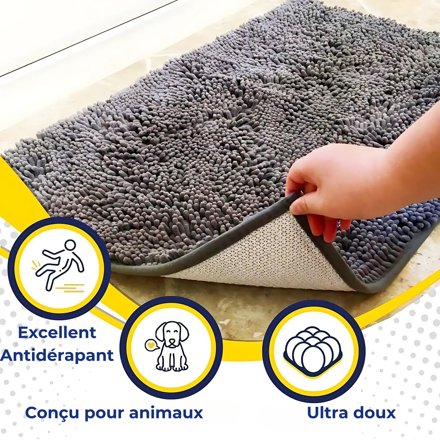 Le Tapis Pattes-Propres™ Anti-Boue